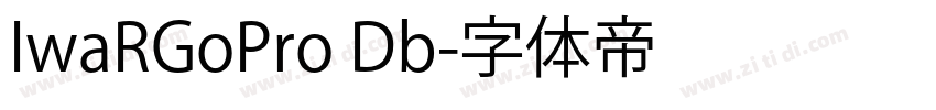 IwaRGoPro Db字体转换